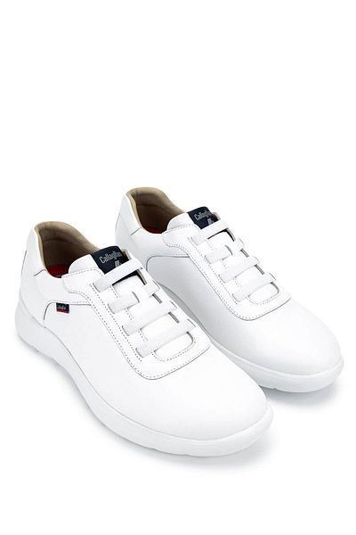 Callaghan Men's Genuine Leather White Sneakers & Sports Shoes
