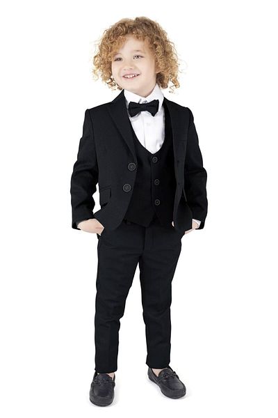 Terry Boy's Tuxedo Suit with Jacket / Jacket, Pants, Waistcoat, Shirt and Bowtie