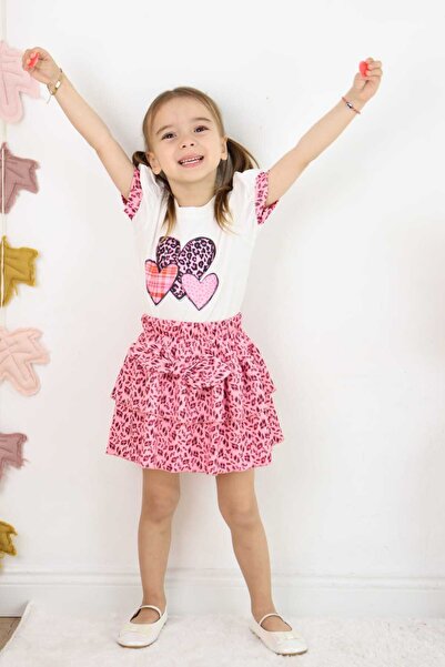 falcomini Sa deznom Dvodelni set za devojčice sa suknjom, uzrast 2/6