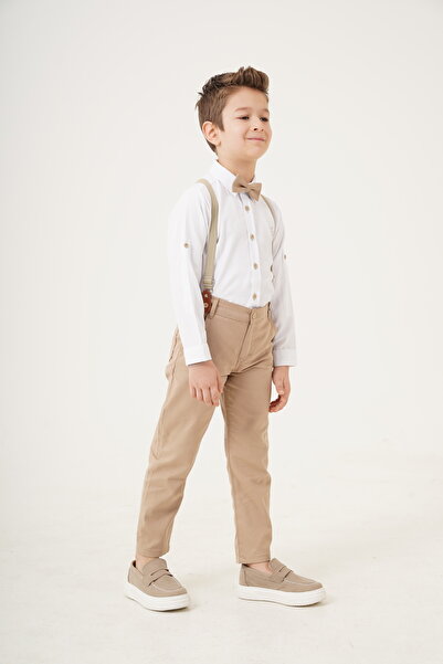 Esterella Boy/Shirt/Pants Set with Suspenders and Bow Tie