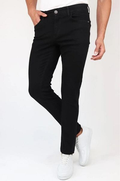CLASSİCS MEN Black Wood Men's Slim Fit Jean Trousers