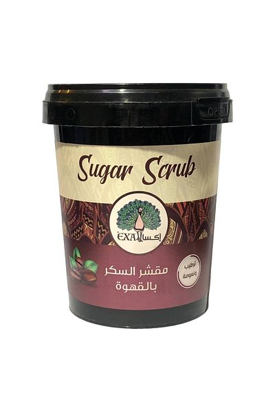 EXA Sugar Scrub 600gm Coffee -2324 --- Aksa Sugar Scrub 600gm Coffee