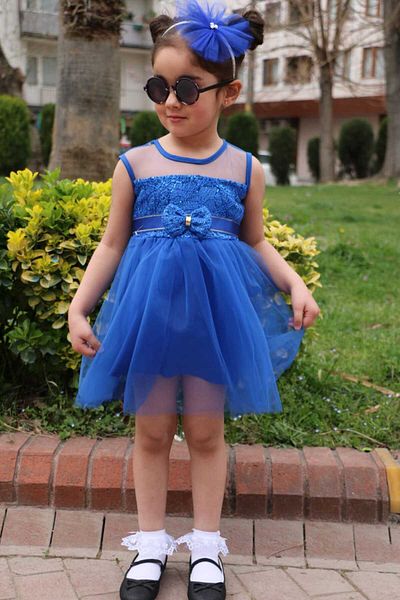 GAZALEH Summer Buckle Tulle Dress