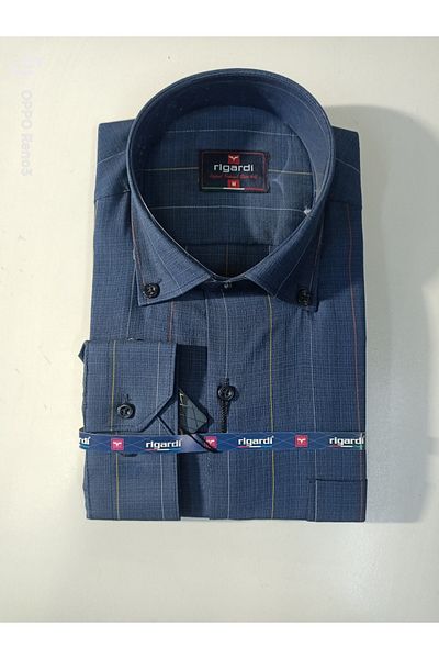 RUBENS GÖMLEK Classic Single Pocket Cotton Longsleeve Shirt