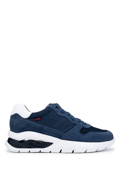 Callaghan Men's Leather & Textile Navy Blue Sneakers & Sports Shoes