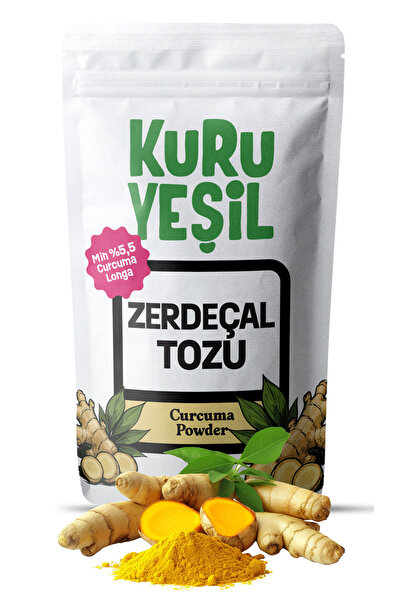 Kuru Yeşil Zerdeçal Tozu - 50 gr - Toz Zerdeçal - Seylan - Yüksek Kurkumin Oranı