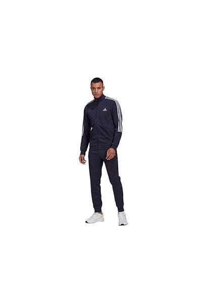 adidas M 3s Ft Tt Ts férfi alkalmi tréningruha szett Gk9977 sötétkék
