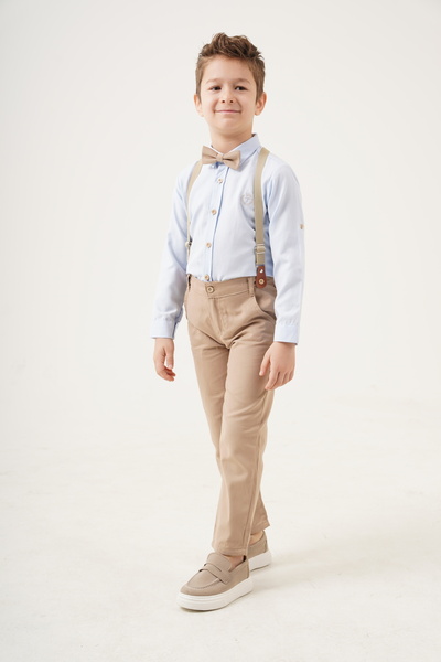 Esterella Момче / тиранти и папийонка / риза панталон / костюм за момче