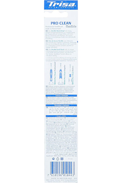 Trisa Pro Clean Adult Toothbrush Refill, 2 Pieces