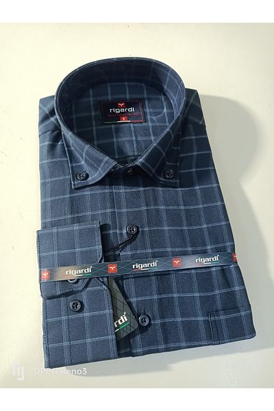 RUBENS GÖMLEK Classic Single Pocket Cotton Longsleeve Shirt