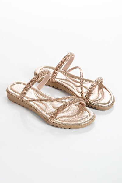 Mera Belle Taş Detaylı Kadın Günlük Terlik MB-1002