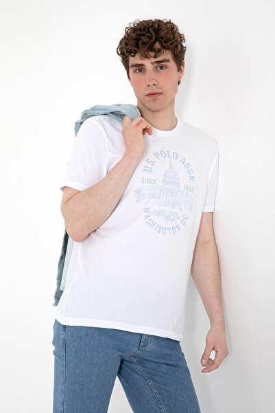 U.S. Polo Assn. Πόλο Ασν. (U.S. Polo Assn.) Ανδρικό μπλουζάκι Wahing White 2102691