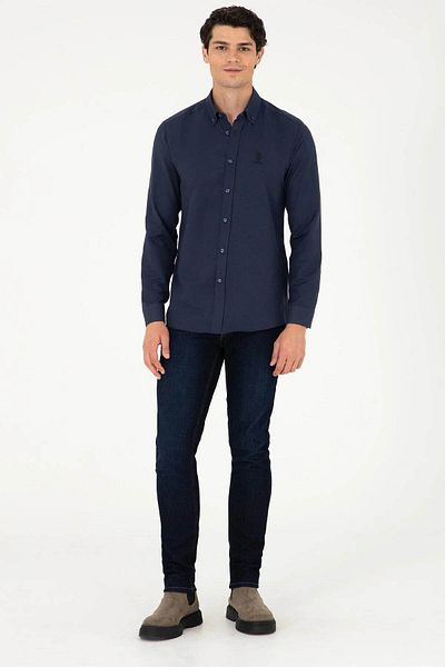 U.S. Polo Assn. Мъжка риза Nova025y в тъмносиньо 2083841