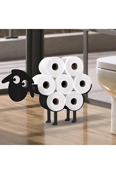 Arabest حامل ورق تواليت معدني، تصميم على شكل خروف محبب للحمام والمطبخ وخزانة الملابس، لوحة فنية جدارية مزخرفة