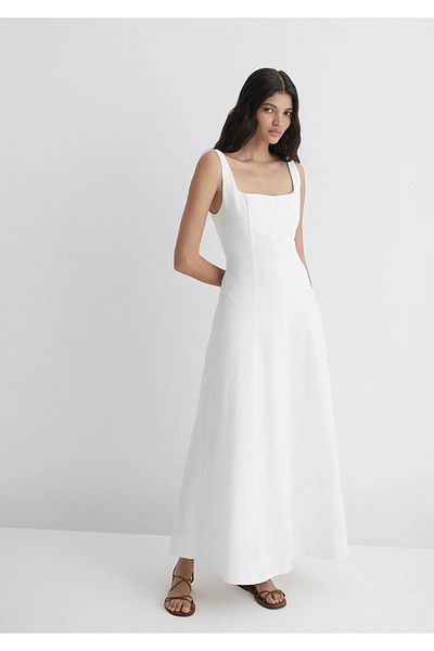 Mavi Rochie albă Regular Fit / Regular Fit Talie înaltă 1310479-620