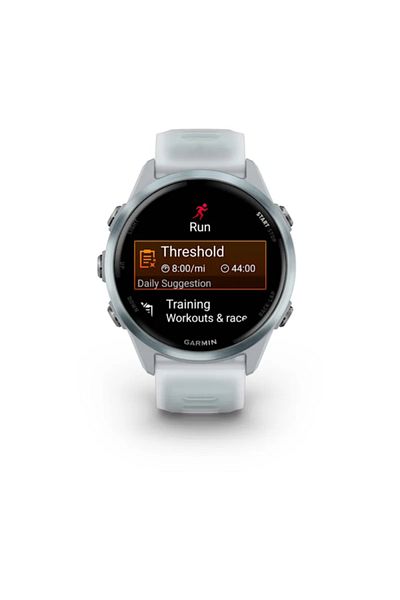 Garmin Forerunner 570 GPS running watch, charge/data cable, documentation
