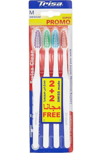Trisa Trisa Swiss Clean Medium Toothbrush
