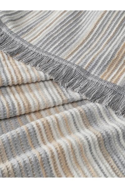 Vicuna Home Softy Cotton Tv Blanket - Gray