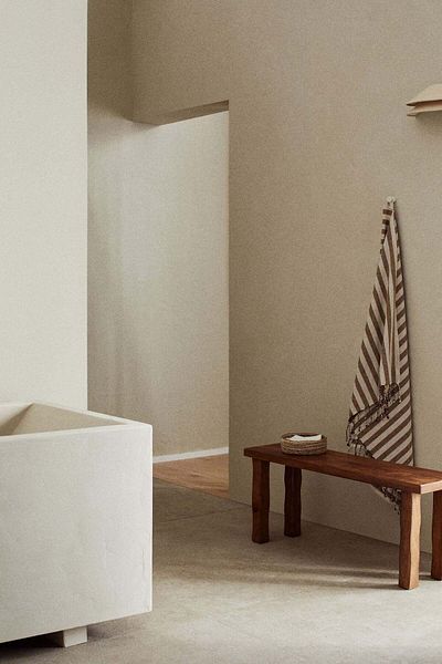 H&M Linen-blend Bath Sheet