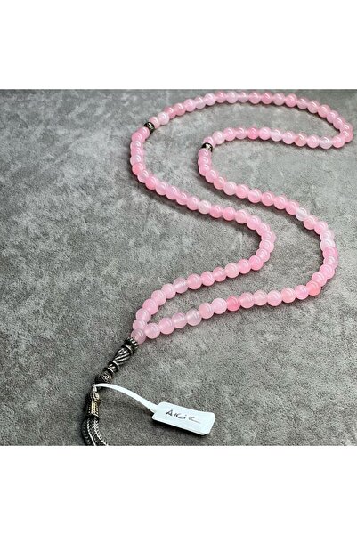 MEVLANA BAZAAR سبحة من حجر العقيق الطبيعي 40 سم