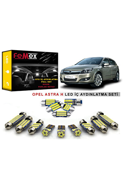 FEMEX Opel Astra H LED İç Aydınlatma Ampul Seti FEMEX Parlak Beyaz Led
