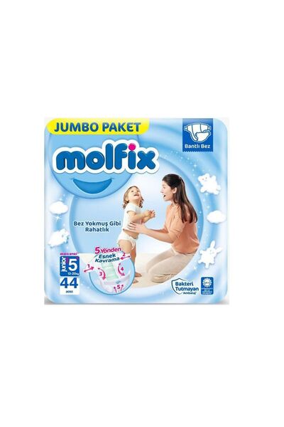 Molfix Bebek Bezi Junior Plus 5+ Beden 44 Adet