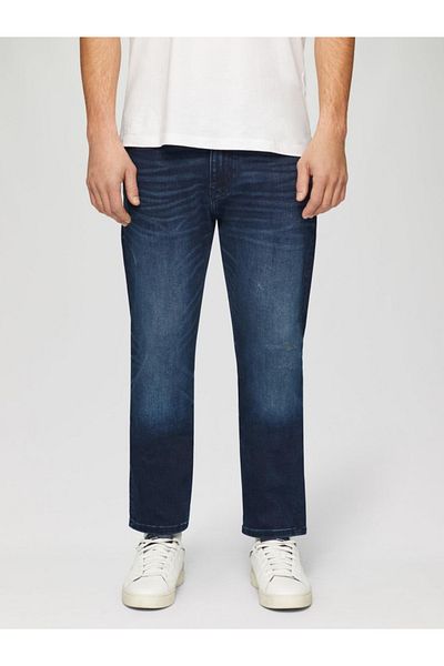 s.Oliver Mauro Men's Jeans, Mid Waist, Regular Fit, Straight Leg, Dark Blue