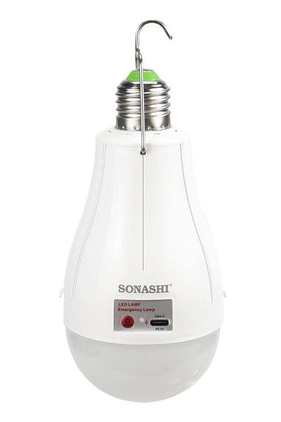 sonashi Rechargeable LED Bulb with Hanging Hook Included