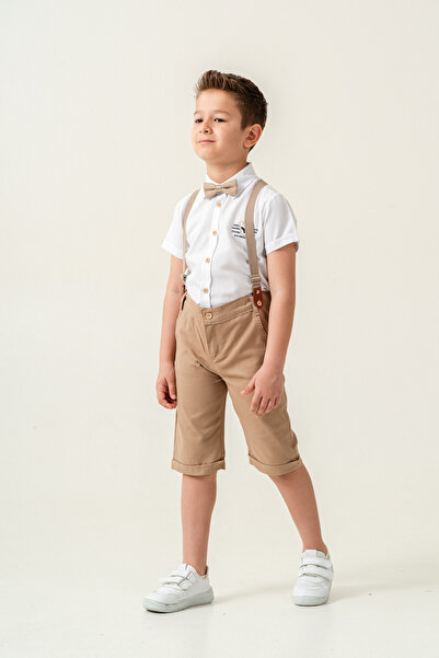 Esterella Men's Embroidered Set - Short Sleeve Shirt and Oxford Shorts