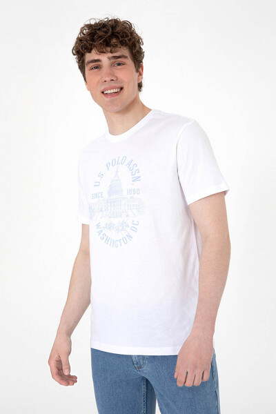 U.S. Polo Assn. Πόλο Ασν. (U.S. Polo Assn.) Ανδρικό μπλουζάκι Wahing White 2102691