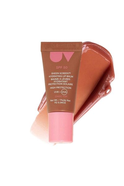 Ultra Violet Ultra Violette Sheen Screen Hydrating Lip Balm SPF50 Choc Top 7 ml Travel Size