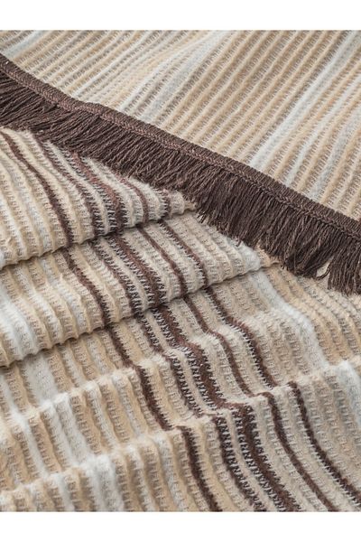 Vicuna Home Softy Cotton Tv Blanket - Beige Brown