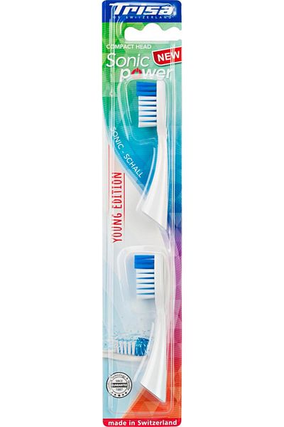 Trisa Sonicpower Young Edition Toothbrush Refill 2 Pieces