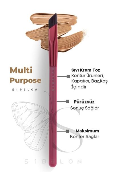 Sibelon Acrylic Eyebrow Eyeliner - Multipurpose Multi Purpose Brush, for Art Art Makeup Blush Gild