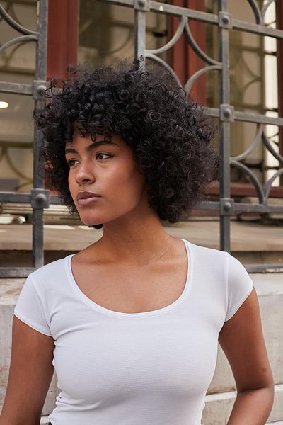 Jument Underwire Collar Short Sleeve -white