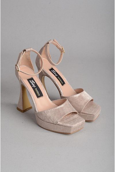 SEÇ KUNDURA SEÇ 8188 PANTOFI DE SĂRĂRI PLATFORMĂ (Toc: 12 cm Platformă: 2,5 cm) AUR
