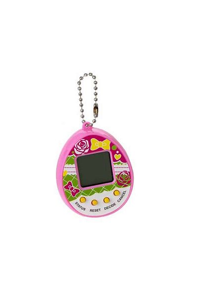 kik Joc electronic interactiv Tamagotchi, 7 x 5 cm, în formă de ou, 5 ani, roz