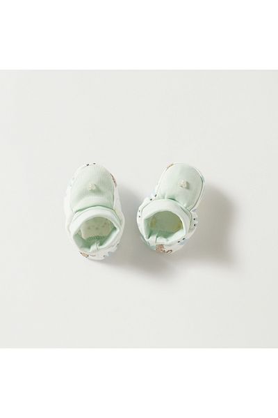 Juniors Animal Print Cuffed Booties