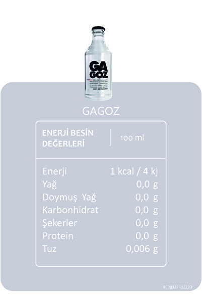 GA GOZ Gazoz Frambuaz Aromalı - Özgün Tat & Matrak Asit 250 ml X 24'lü Paket