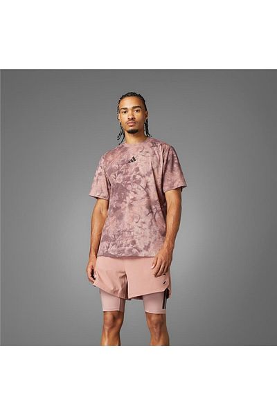 adidas Ανδρικό ροζ μπλουζάκι Power Aop Tee Jp3341