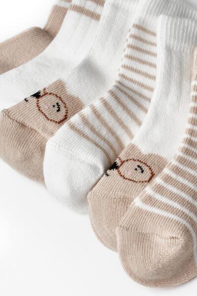 BabyCosy Organic Wear Csyc1001 Baby 6-Piece Socks 100% Organic Cotton Baby - Newborn - Csyc1001