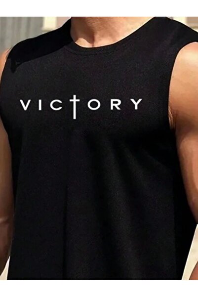 Viyamo Ανδρική μπλούζα με στάμπα Victory