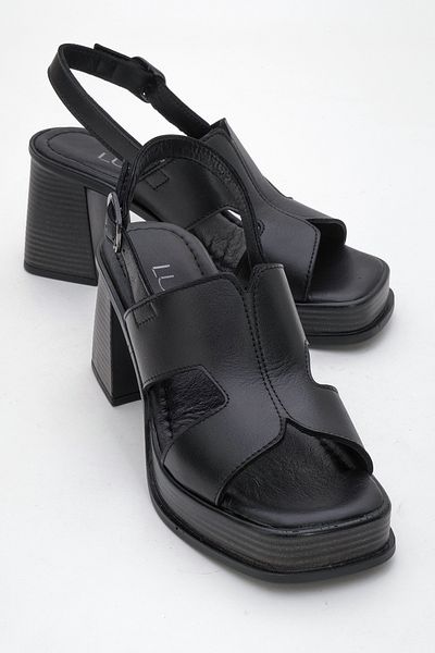 LuviShoes Sandale cu toc cu platformă KEVIN din piele naturală din piele naturală