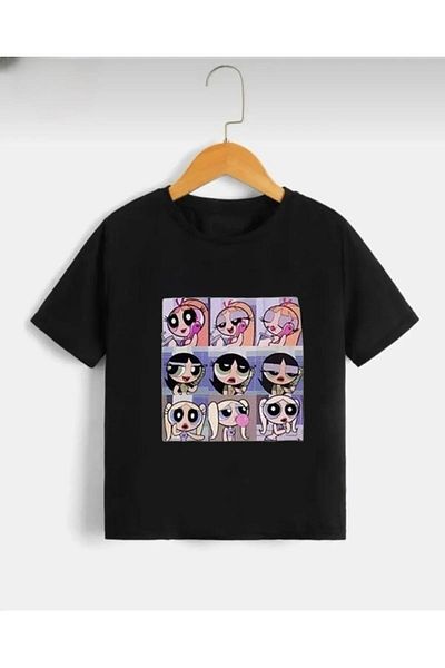 ELNOYA Powergirls Printed Kids T-Shirt - Minimalist Design