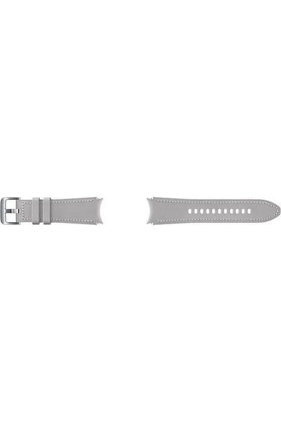 Samsung Curea smartwatch Samsung Hybrid Leather Band pentru Galaxy Watch4 Classic, 20mm M/L, Silver