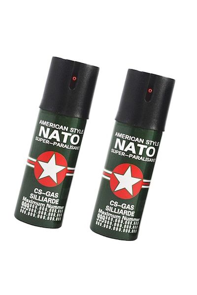 xpress sales Set 2 x Spray Paralizant cu Piper, Lacrimogen, Iritant, 60 ml, Husa Cadou