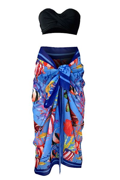 Bolder Shelly Chiffon Aquarium Pareo (150*100 cm)