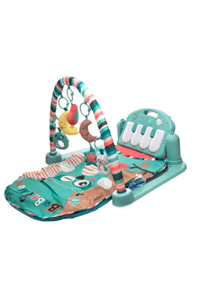 OEM Covoras Educational Pentru Copii 3 In 1, Bufnita/pian, 82 X 46 Cm