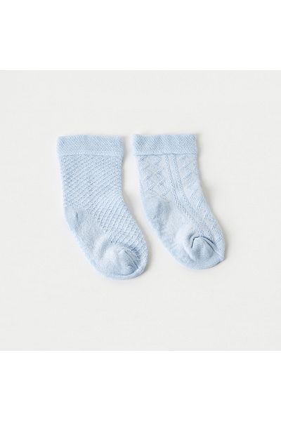 giggles Jacquard Ankle Length Socks - Set of 2