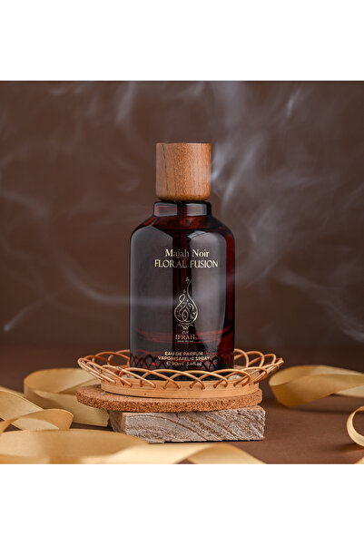 IFRAH PERFUME Majah Noir Floral Fusion Eau de Parfum Spray, 90ml, Wooden Cap for Both Men and Women